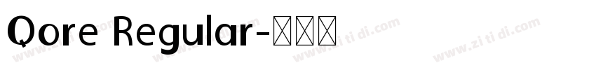 Qore Regular字体转换